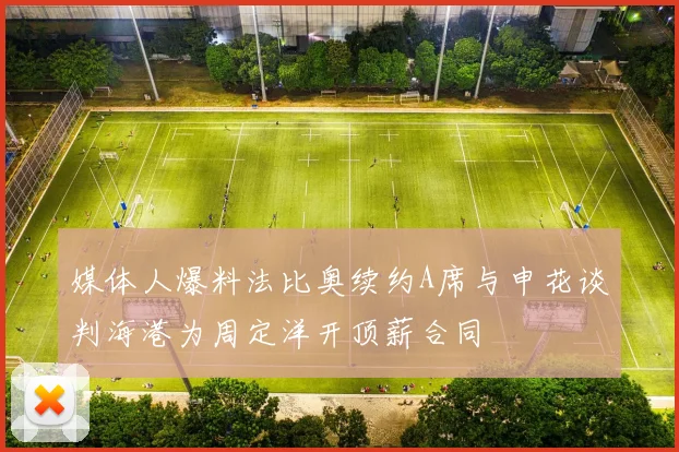 媒体人爆料法比奥续约A席与申花谈判海港为周定洋开顶薪合同