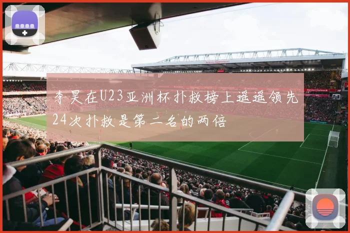 李昊在U23亚洲杯扑救榜上遥遥领先24次扑救是第二名的两倍